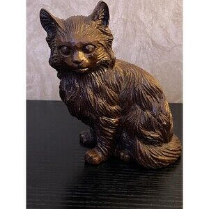 Vintage Red Mill Manufacturing Kitty Cat Figurine Handcrafted